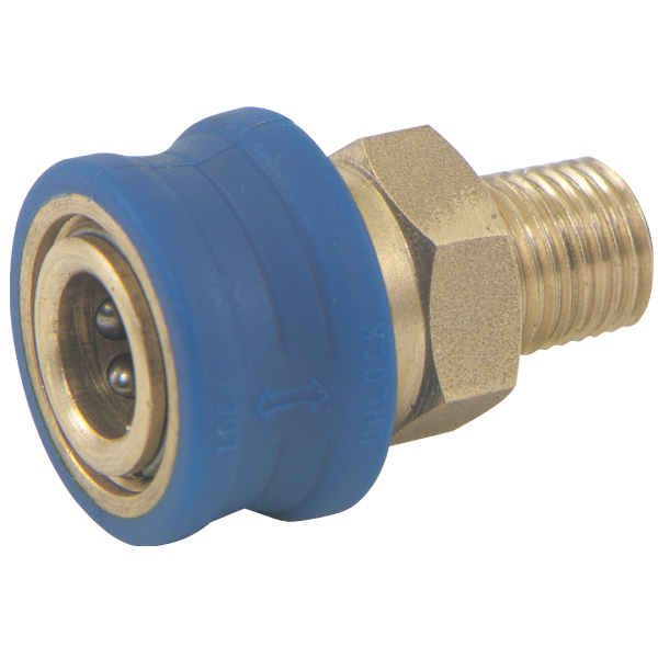 Brass EZ RO Water Filtration Supply Adapter with 3/8 QC Ball Valve